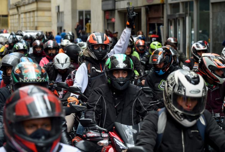 Imagen de archivo de motociclistas