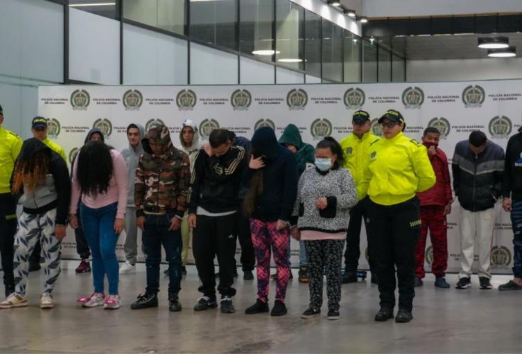 Captura de bandas delincuenciales Policía capturó a integrantes de bandas delincuenciales