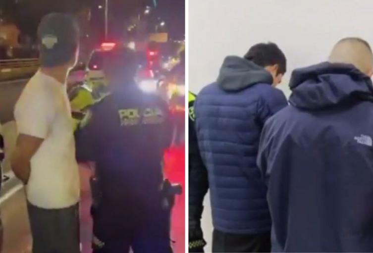 Capturados tras persecución en Bogotá Capturados tras persecución en Bogotá
