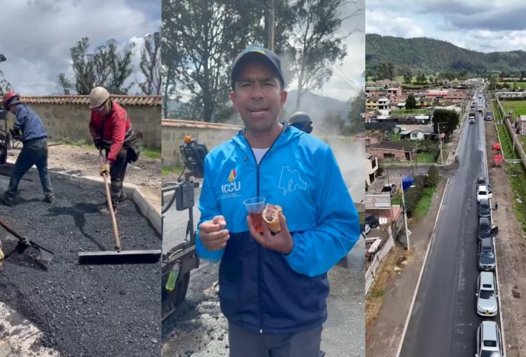 Con salchichón en mano Rey puso a andar obra clave en Zipaquirá