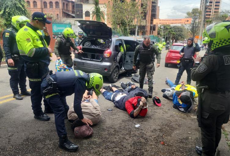 Policía detiene a banda señalada de atracos en Usaquén, Chapinero y Teusaquillo
