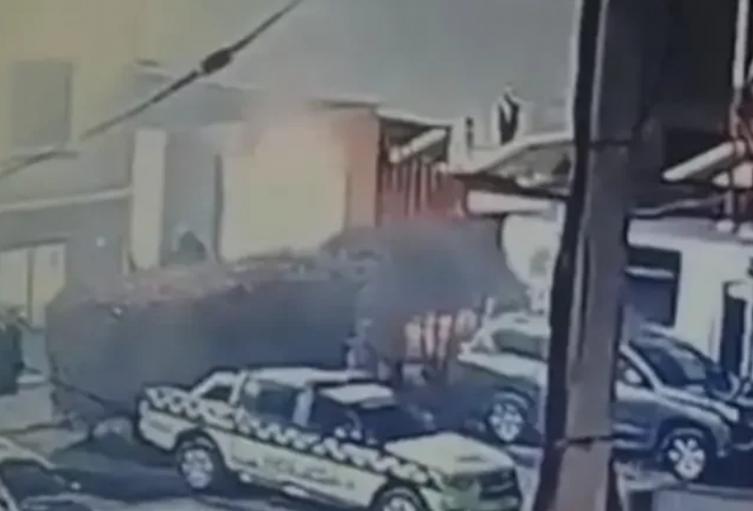Incendio en estación de Policía de Funza