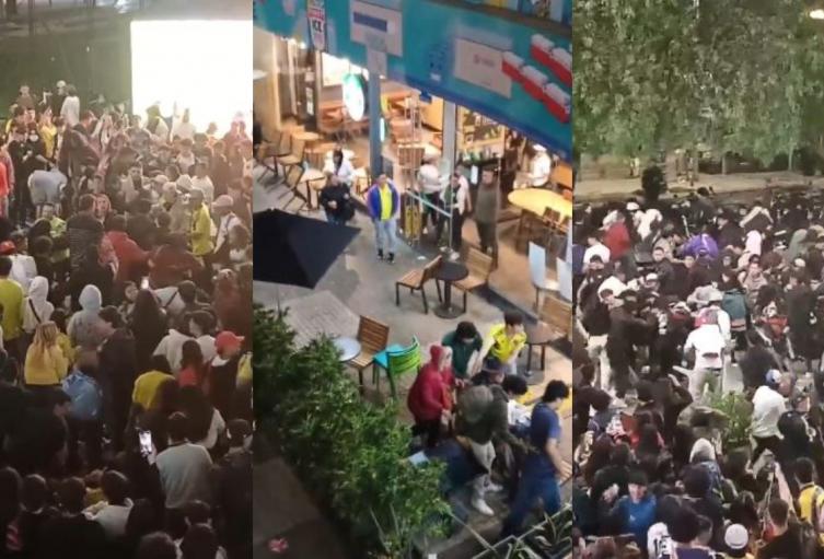Hinchas armaron el desorden en Bogotá Hinchas armaron el desorden en Bogotá