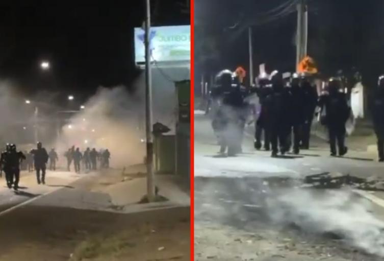 Toque de queda y ley seca en La Mesa por disturbios