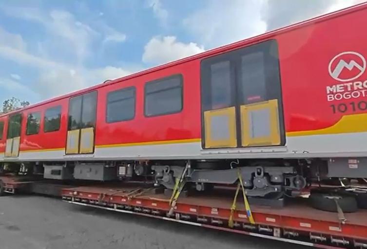 Trenes del Metro de Bogotá Trenes del Metro de Bogotá llegan al país