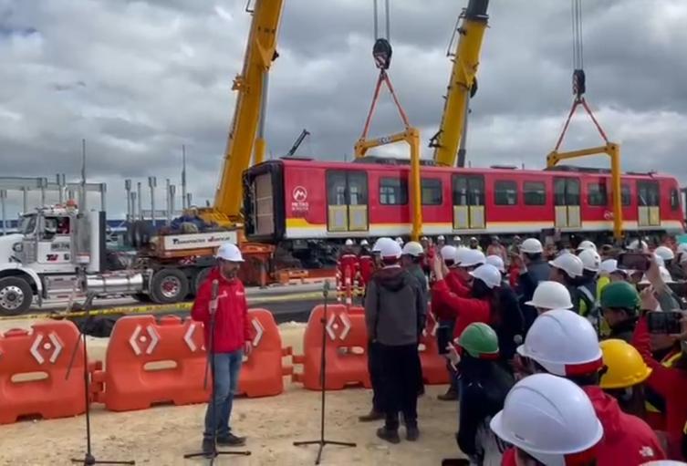 Llegada de primeros vagones del Metro de Bogotá Llegada de primeros vagones del Metro de Bogotá
