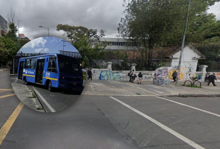Manifestación en la Universidad Pedagógica