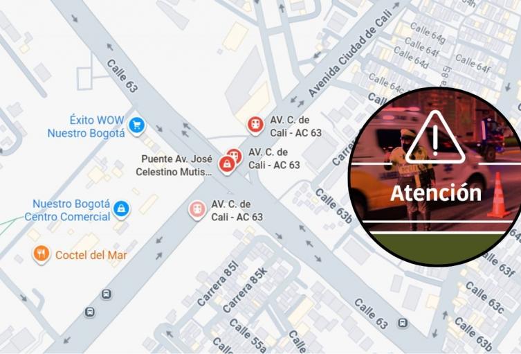 Manifestación en la Av. Cali con 63 genera caos y desvíos en TransMilenio