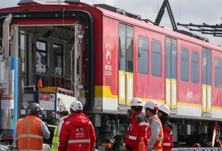 Todo listo para los ensayos del primer tren del Metro de Bogotá Todo listo para los ensayos del primer tren del Metro de Bogotá