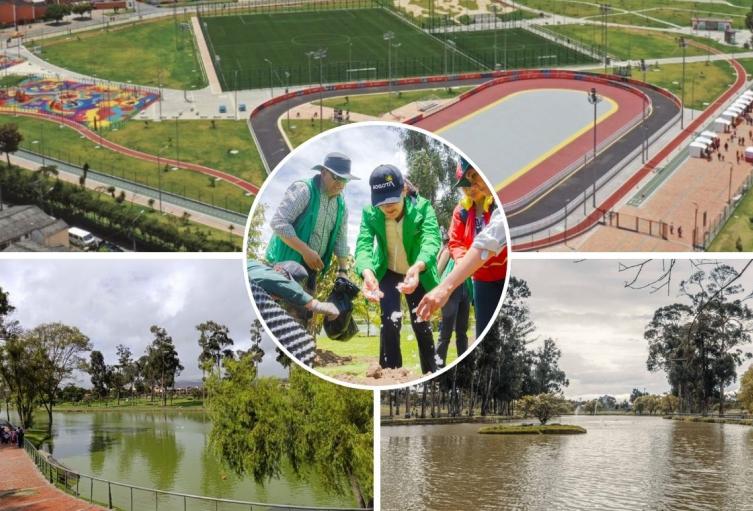 Parque Timiza estrena 95 árboles: así reverdece el sur de Bogotá Parque Timiza estrena 95 árboles: así reverdece el sur de Bogotá
