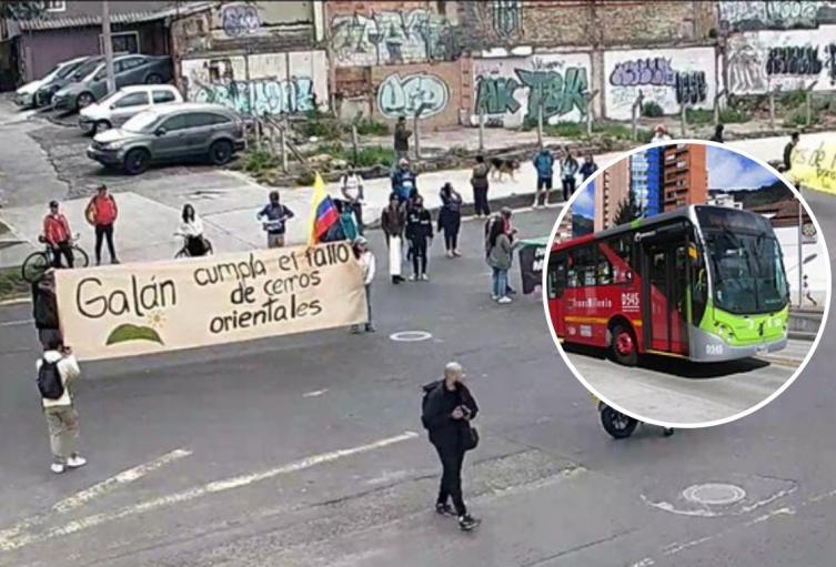 Rutas de TransMilenio hacen desvíos por bloqueos en la 170: evite la zona Rutas de TransMilenio hacen desvíos por bloqueos en la 170: evite la zona