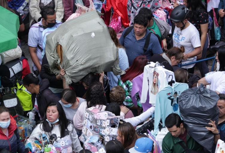 San Victorino Comercio informal en San Victorino