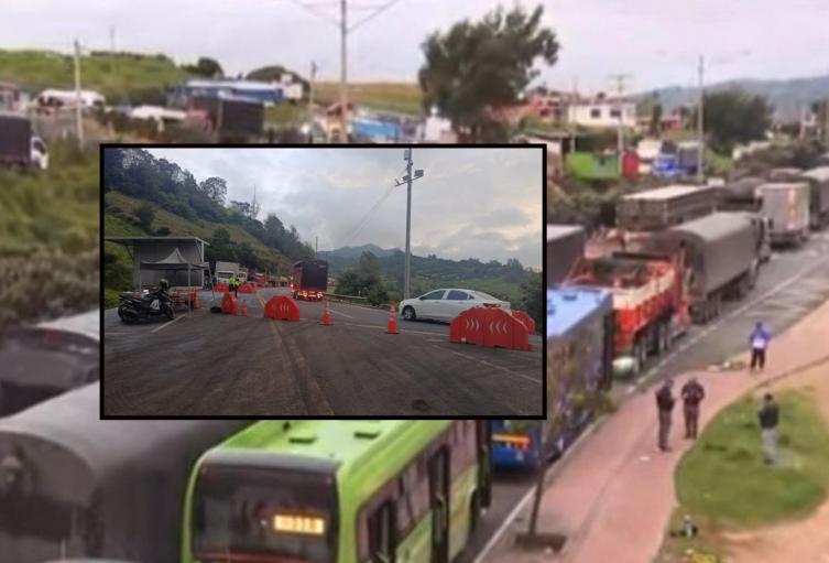 Trancones en Yomasa por problemas en la vía al Llano