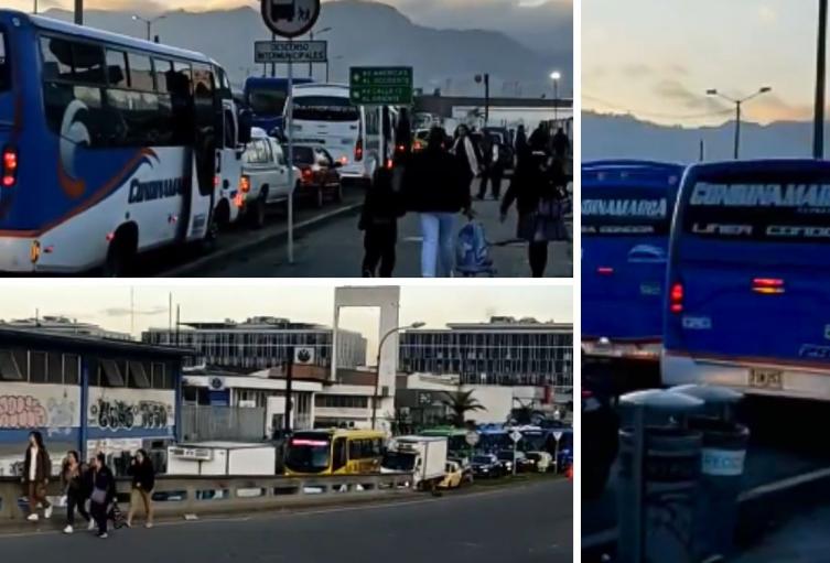 [Video] Monumental trancón en la Avenida Américas: TransMilenio colapsa