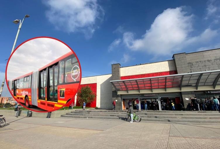 Caos en el Portal Américas: trancones represan buses de TransMilenio