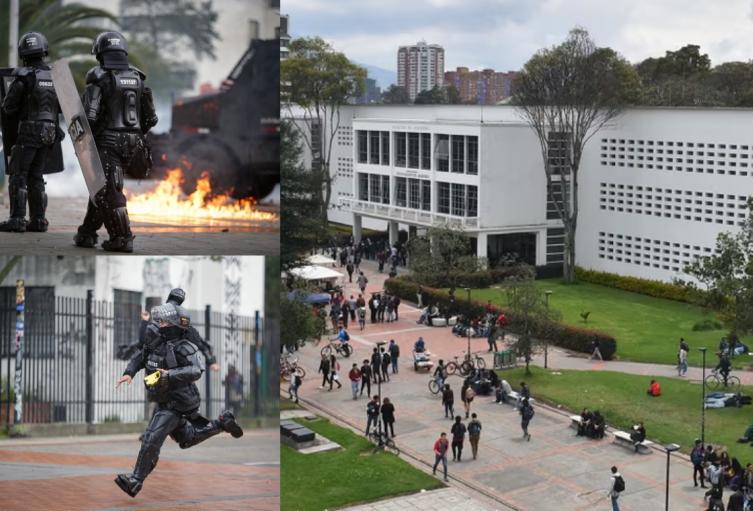 Universidad Nacional en llamas