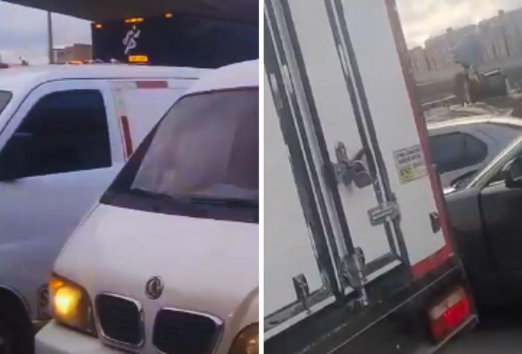 Choque múltiple en Kennedy: camión y tres camionetas bloquean la movilidad Choque múltiple en Kennedy: camión y tres camionetas bloquean la movilidad