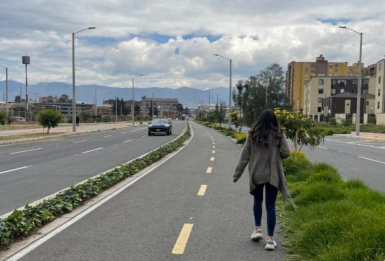 Avenida Guayacanes (imagen de referencia) Mujer caminando por la Avenida Guayacanes