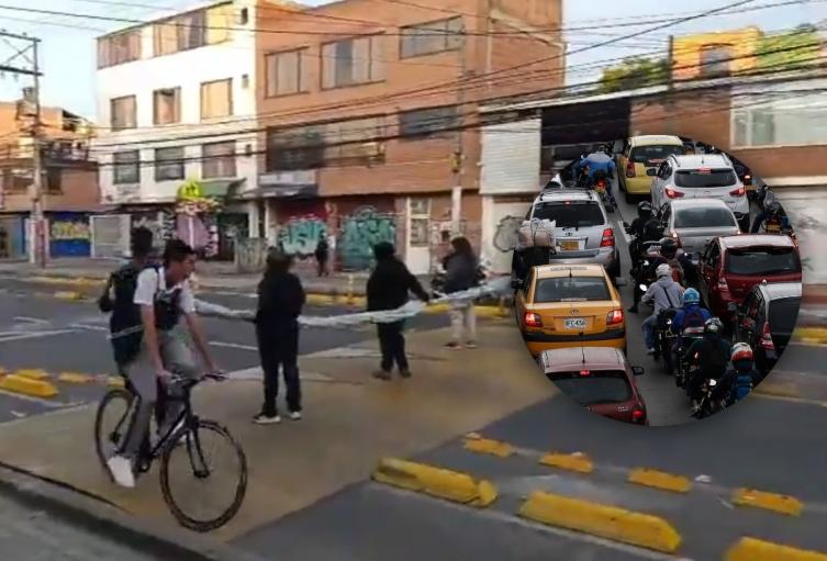 Bloqueo en Bogotá
