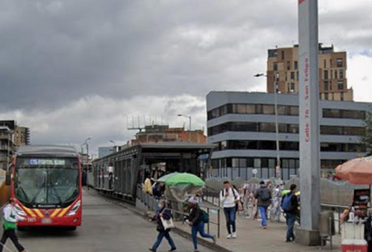 Cierre estación calle 76 Cierre estación calle 76