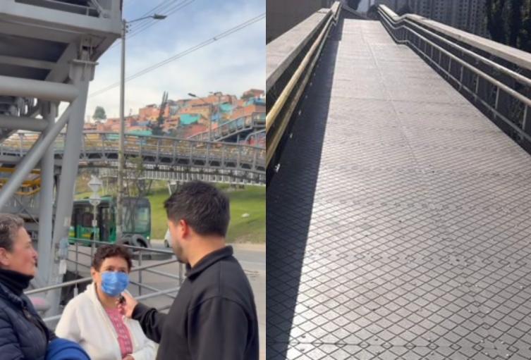 El puente peatonal más largo de Bogotá está solo y sucio piden demolerlo El puente peatonal más largo de Bogotá está solo y sucio piden demolerlo