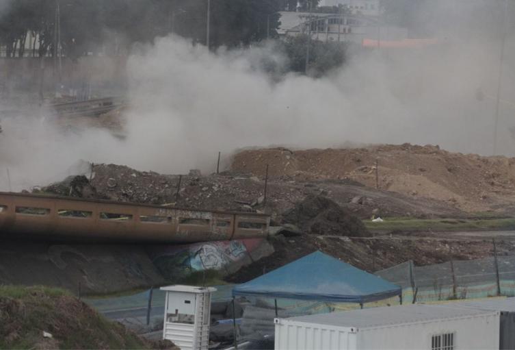 Implosión de puentes en Puente Aranda Implosión de puentes en Puente Aranda