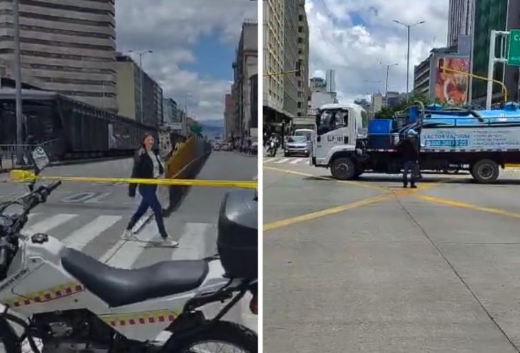 Caos en el centro de Bogotá: TransMilenio cierra varias estaciones