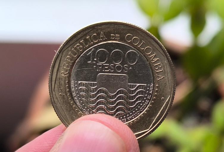 Moneda de 1.000 pesos colombianos