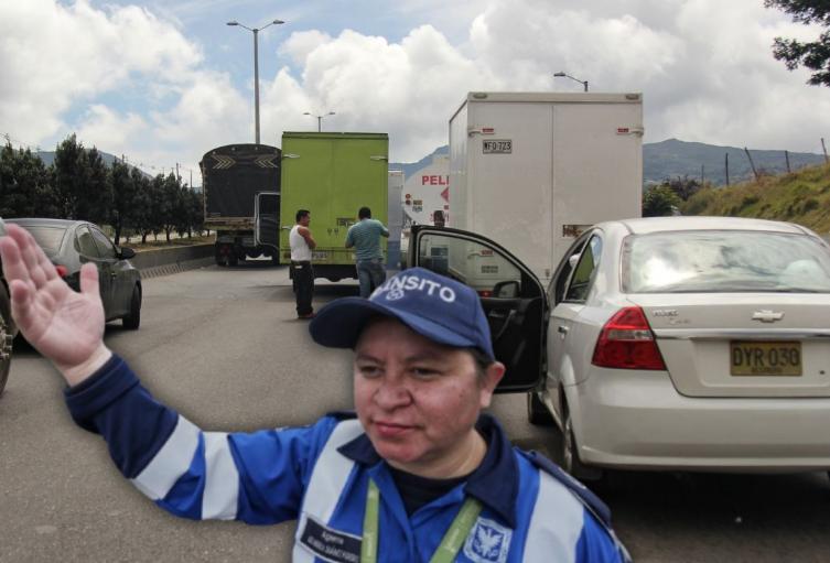 Multa por no llevar el kit de carreteras Policía de tránsito en puesto de control