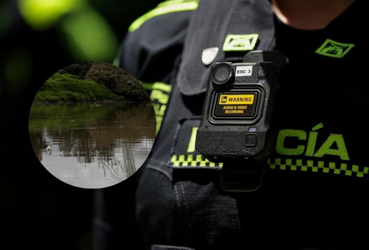 Policías rescatan a bebé arrojada al río Policías rescatan a bebé arrojada al río