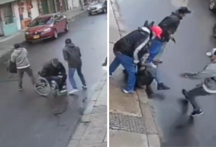 Robo a hombre de silla de ruedas Robo a hombre de silla de ruedas