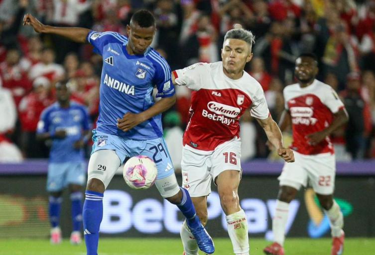 Santa Fe vs Millonarios en Liga Betplay