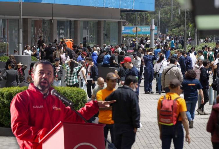 Simulacro en Bogotá Galán dio balance del simulacro en Bogotá