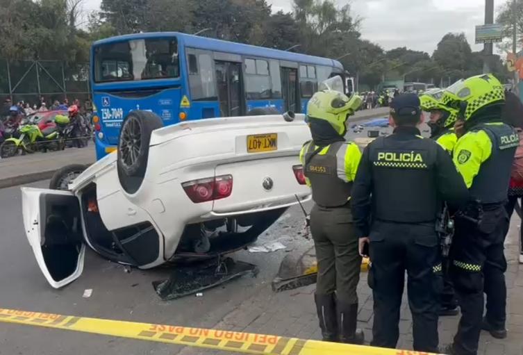 Accidente en avenida Mutis de Bogotá el 31 de octubre 2025