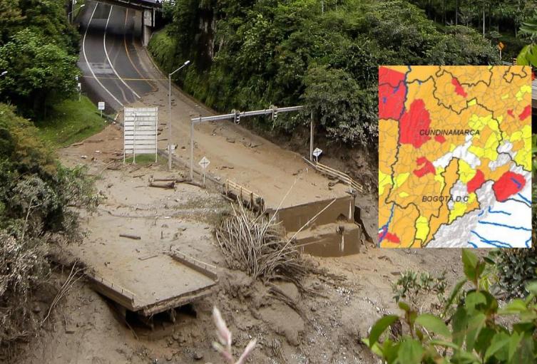 Alerta por posible deslizamiento de tierra en Cundinamarca