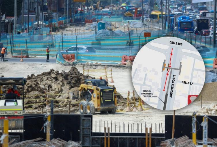 Autopista Norte tendrá cierre durante un mes por obras