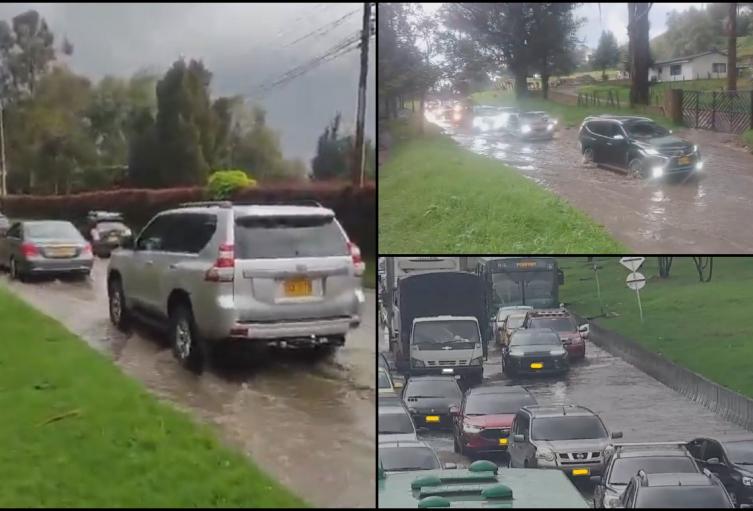 Calles inundadas en Bogotá, 30 de noviembre de 2025
