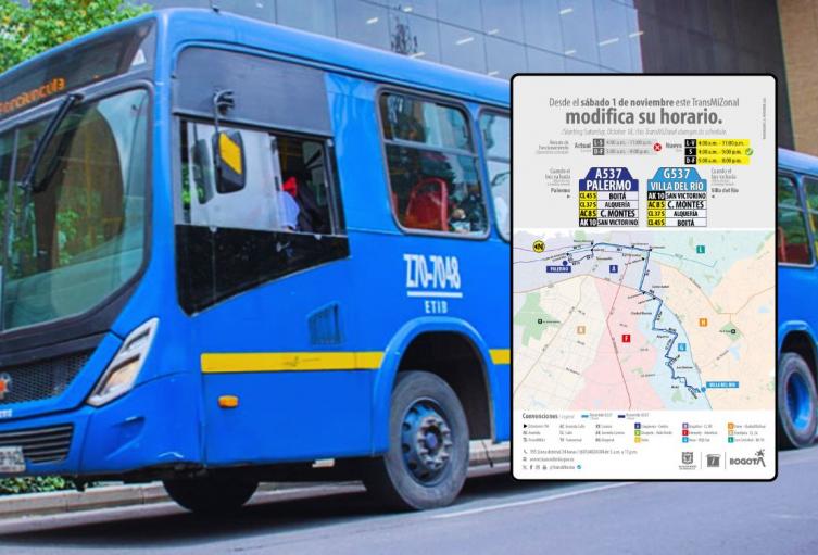 TransMiZonal A537 – G537 modifica horarios: evite enredos en su viaje