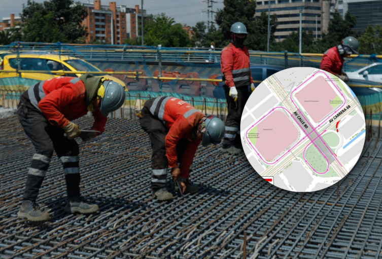 Cierre de la conectante oriente a norte de la calle 80 con carrera 68