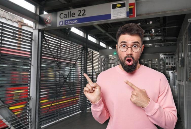 Cierre de la estación de TransMilenio Calle 22