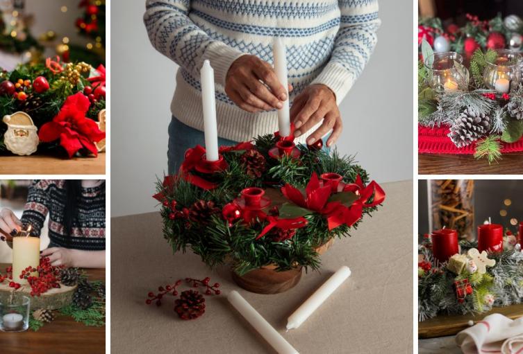 3 ideas de centros de mesa navideños fáciles y económicos