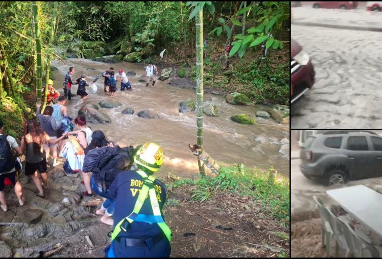 Creciente súbita en Viotá deja un desaparecido