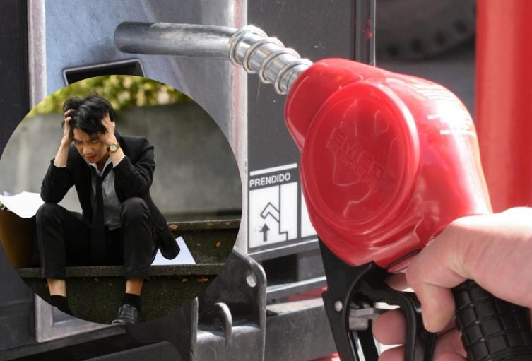 Llenar el tanque de gasolina práctica que lo hace perder mucha plata