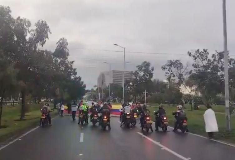 Manifestación en la calle 26