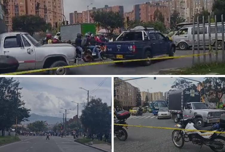 Manifestación en Av. Villavicencio causa demoras y desvíos obligatorios