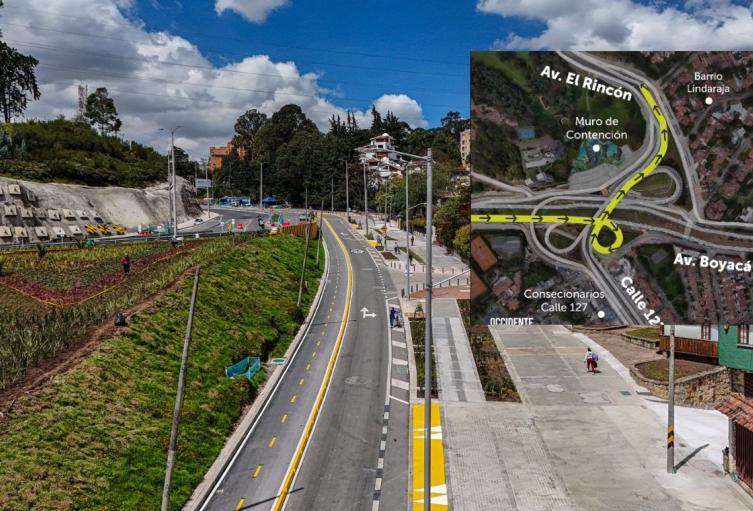 Nueva Av. El Rincón así pueden salir rápido del trancón en Suba