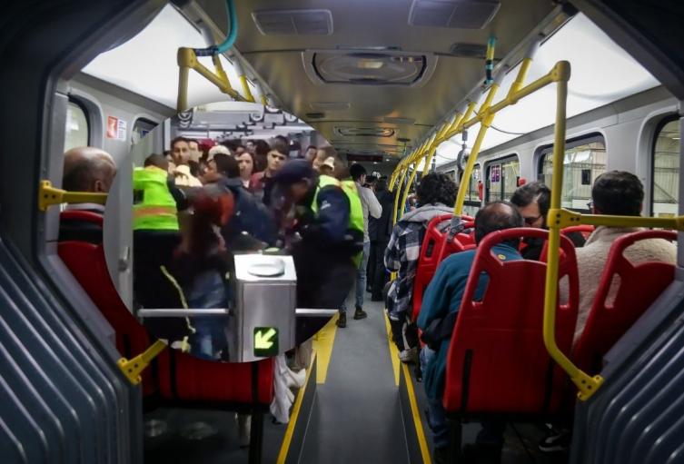 Pelea en TransMilenio