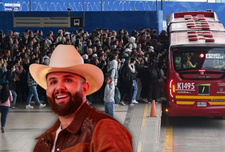 Rutas de TransMilenio en concierto de Carín León