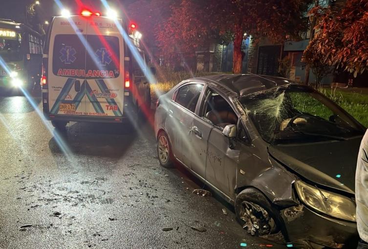 Siniestro vial ocurrido en la avenida Esperanza con calle 112, en la localidad de Fontibón