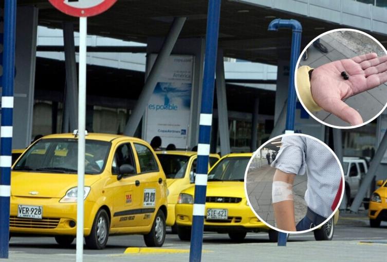 Taxista herido por arma traumática en el Puente Aéreo del Dorado